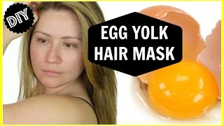 EGG YOLK amp COCONUT OIL HAIR MASK [upl. by Damas754]