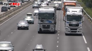 Gendarmes en action  poids lourds sous haute surveillance [upl. by Arbe]