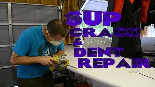 How to Repair Crack or Ding in SUP and Surfboard [upl. by Kenney]