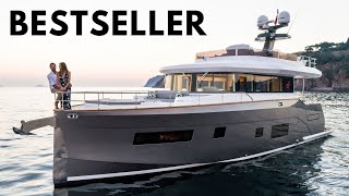 2023 SIRENA 58 Fast Trawler Liveaboard Yacht Tour [upl. by Cirnek12]