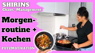 Meine ROUTINE im HAUSHALT  lecker KOCHEN  Flyady Morgenroutine hellofresh putzmotivation [upl. by Mclain]