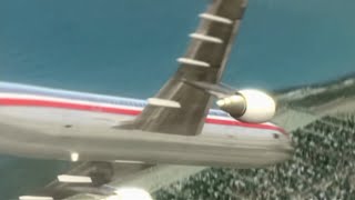 American airlines flight 587  crash animation 2 [upl. by Annot829]