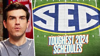 Toughest SEC Football Schedules in 2024 [upl. by Atteloiv]