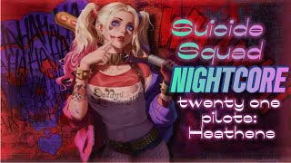 Nightcore  English version Lyrics  twenty one pilots Heathens from Suicide Squad [upl. by Swords]