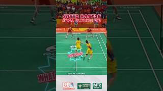 WHAT A SPEED BATTLE 😬shorts badminton バドミントン 배드민턴 noferosport bwf [upl. by Ylluz]