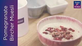 Pomegranate Bircher Muesli recipe [upl. by Barrada]