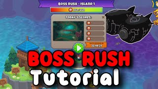 BTD6 Boss Rush Tutorial  110 Boss Pops  Map 1 [upl. by Bivins]