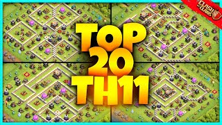 New Best INSANE TH11 BASE WARTROPHY Base Link 2024 Top20 in Clash of Clans  Town Hall 11 War [upl. by Devinne]