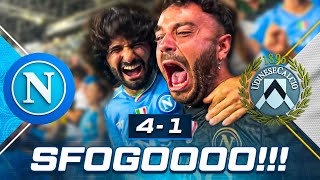 🔥 SFOGOOOO NAPOLI 41 UDINESE  LIVE REACTION NAPOLETANI AL MARADONA HD [upl. by Eissoj]