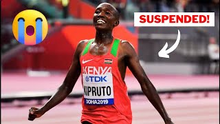 Rhonex Kipruto SUSPENDED For Doping Violation by AIU [upl. by Ennahtebazile]