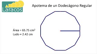 Geometria Plana Apotema de un Dodecágono Regular [upl. by Huba]