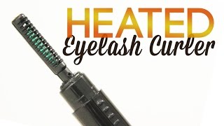 Heated Eyelash Curler Review and Demo [upl. by Hainahpez]