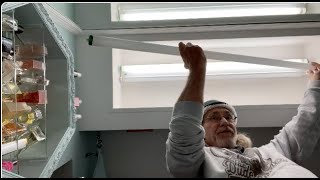 How to install a 48 inch bathroom ceiling light [upl. by Bagger]