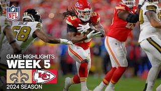 New Orleans Saints vs Kansas City Chiefs Game Highlights  NFL 2024 Week 5 [upl. by Heron]