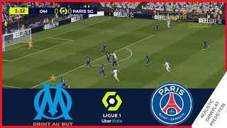 ⚽MARSELLA vs PSG  Partido Completo Ligue 1 Oct 24 2021  Simulación Realista [upl. by Gentille737]