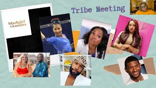 Tribe Meeting Jordan Chiles Dr Heavenly quits Usher delays tour Tina Knowles tour Reality TV [upl. by Star]