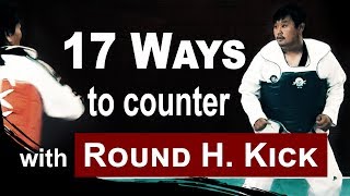 17 Ways to Counter with Roundhouse Kick in Taekwondo Sparring  TaekwonWoo [upl. by Onabru455]