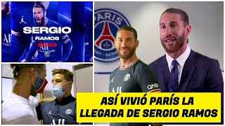 Así fue la llegada de SERGIO RAMOS al Paris Saint Germain Sus primeras horas con el PSG  Ligue 1 [upl. by Brennan]