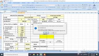 Análisis cárnico usando la herramienta excel [upl. by Eltsyrk]