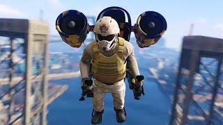 DOOMSDAY HEIST DLC  ACT 1 Part 1 JETPACK FLYING CAR amp NEW TANK  GTA 5 Funny Moments [upl. by Helga545]