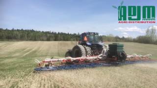 Delimbe T20 seeder on Hatzenbichler tines harrow [upl. by Yrret]