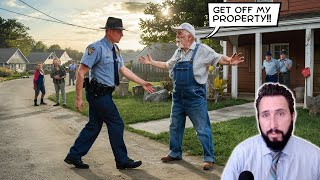 Cop ATTACKS 76YearOld Man Who Tells Him to LEAVE [upl. by Spitzer]