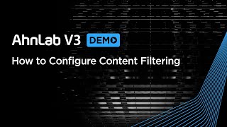 Demo AhnLab V3  Content Filtering [upl. by Irtimid]