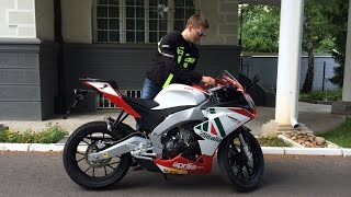 Aprilia RS4 125 first ride brand new [upl. by Fridell]