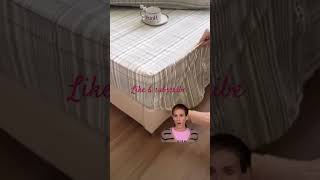 how to fold the corner of the bedsheet [upl. by Irtimed]