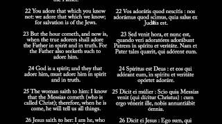 John 4  Audio Bible in Latin amp English of New Testament [upl. by Wylma]