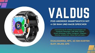 Valdus PGD Android Smartwatch gadgets lifehacks kaufen deutschland shopping usa smartwatch [upl. by Nnylrebma484]