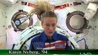 Karen Nyberg UND Commencement Speech from space [upl. by Airam]