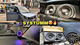 Finally Wagonr Audio Setup Installed 🔥 गाड़ी पूरी हिला दी😱 Loudest Music System  Harshit Vlogs [upl. by Ecnerewal]