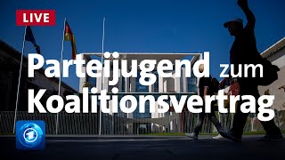 Social Live Was halten die Jugendorganisationen der AmpelParteien vom Koalitionsvertrag [upl. by Ellenhoj449]