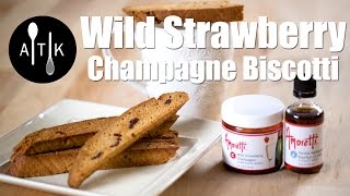 How to Make the Best Wild Strawberry Champagne Biscotti  Biscotti Recipe [upl. by Nauj]