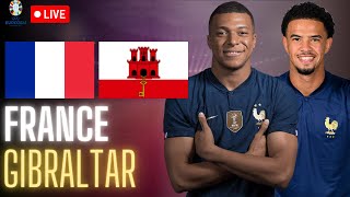 🔴🇫🇷🇬🇮 FRANCE  GIBRALTAR LIVE  🔥ALLEZ LES BLEUS  🚨LES DEBUTS DE WARREN  QUALIFICATION EURO 2024 [upl. by Iror]