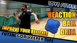 Reaction Ball Drill  How to Improve your Futsal  Football  Soccer Goalkeeping [upl. by Eissolf]