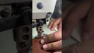 Making a leather wallet leather leatherart sewing leatherwork [upl. by Crawley]