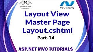 14  Layout View In ASPNET MVC  Master Page  Layoutcshtml  ASPNET MVC Tutorials HindiUrdu [upl. by Wolfram]