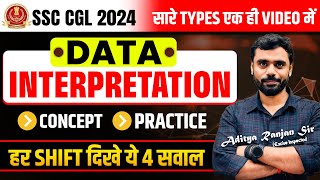 🔴COMPLETE DATA INTERPRETATION  Concept Practice  FOR SSC CGL 2024 BY Aditya Ranjan Sir ssc [upl. by Aekal]