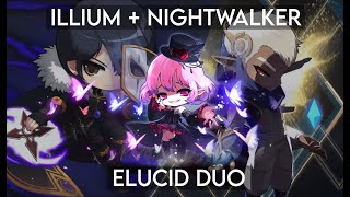 Maplestory Illium Nightwalker duo eLucid 18m03s [upl. by Kirwin825]