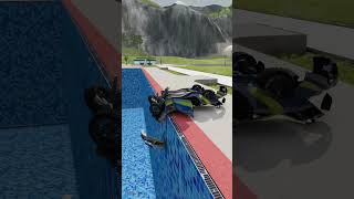 High Speed Car Jumping In Pools  BeamNG Drive beamngdrive automobile beamngdrivecrashes [upl. by Einafats174]