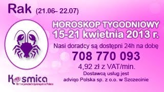 Horoskop tygodniowy dla Raka 1521042013 na Kosmica [upl. by Ablasor]