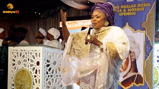 OMOTAYEBI AMINAT BABALOLA AT GRAND OPENING OF THE MOSQUE BY FADEELAT SHEIKH AHMAD IBRAHEEM BUKHARI [upl. by Lesig]