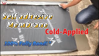 How to apply Selfadhesive Bitumen Waterproofing Membrane [upl. by Atineb]