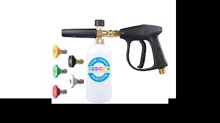 DUSICHIN DUS018 Foam Cannon Lance Pressure Washer Nozzle Tip Spray Gun 3000 PSI Jet Wash [upl. by Oivat]