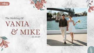 Mike Zhai amp Vania Clarissa Wedding Reception Live Streaming 12 October 2025 [upl. by Laehpar688]