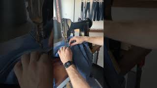 How to repair vintage denim with a Vintage Singer 47w70 Darning Machine [upl. by Ahsik]