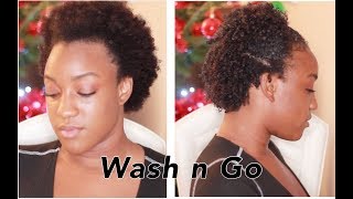 WASH N GO super define with Leavein amp Gel ECO STYLE GOLD  CHEVEUX CRÉPUS [upl. by Aerahs716]