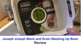 Joseph Joseph Wash and Drain Washing Up Bowl  Review [upl. by Auqinehs]